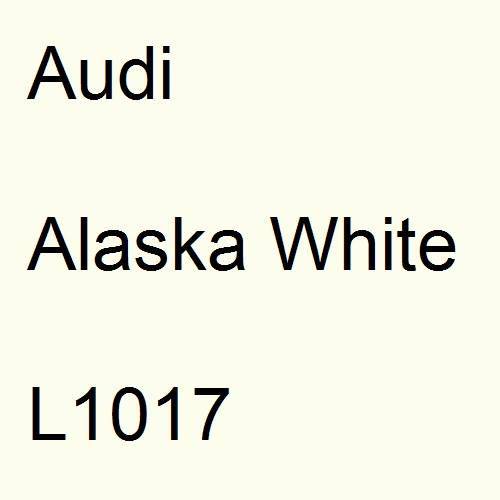 Audi, Alaska White, L1017.